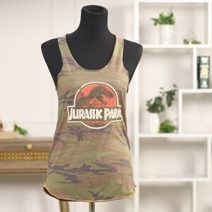 Universal Studios Camo Jurassic Park Tank Top